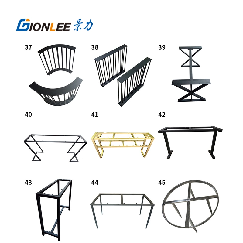 Custom Hardware Steel Folding Gold Metal Corner Garden Table Base Legs